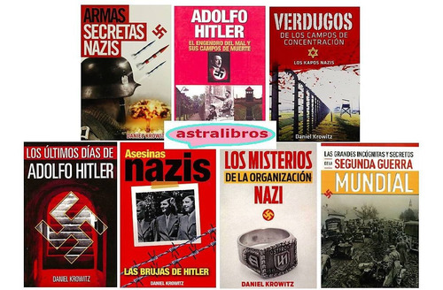 Paquete 7 Libros Hitler  Nazismo Envio Gratis