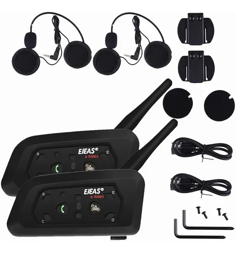 Intercomunicador Para Casco De Motocicleta Ejeas V6 Pro 1200