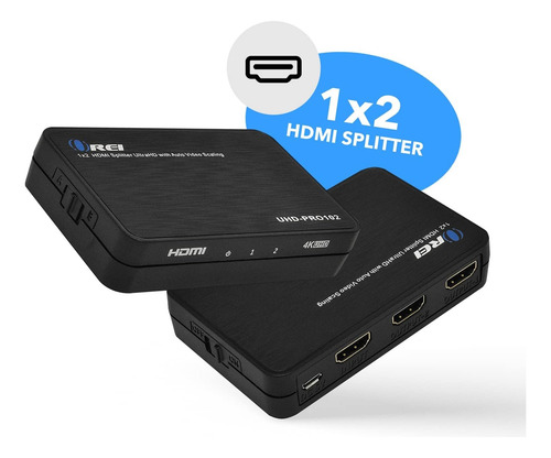 Splitter Hdmi 4k 1x2 Hdcp Hdr Multiples Formatos