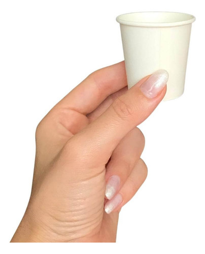 Copo Papel Branco 60ml Biodegradável Térmico - 1.000un