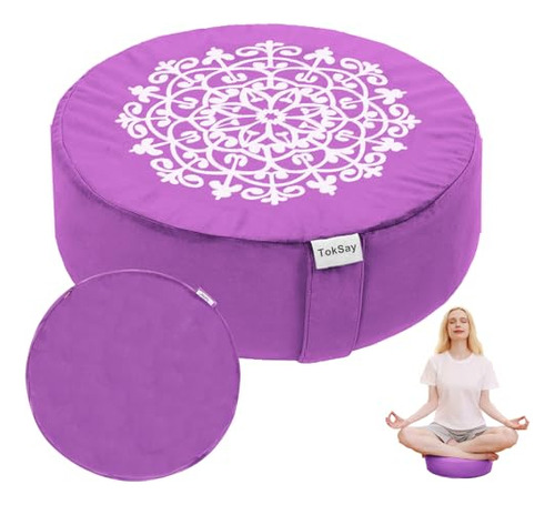 Meditation Cushion With Two Velvet Covers, 16 * 16 * 5....