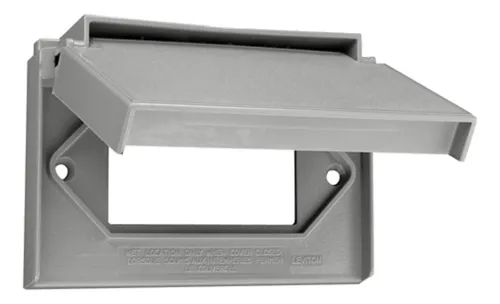 Tapa Intemperie Horizontal Decora-gfci Leviton 4996-gy Nylon