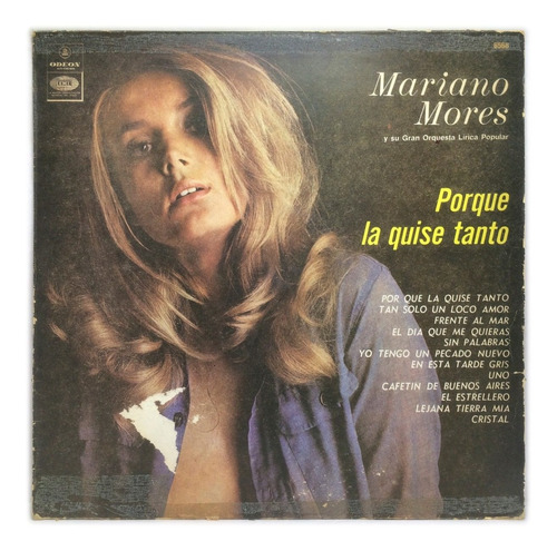 Vinilo Mariano Mores Porque La Quise Tanto Lp Argentina 1974