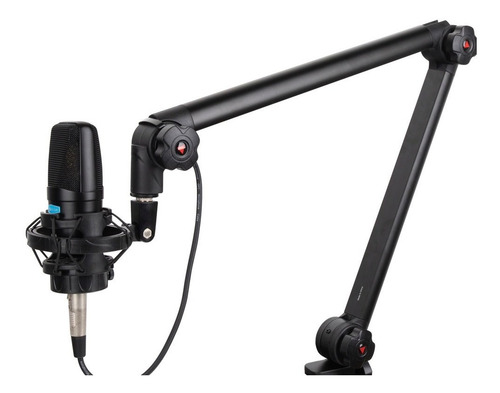 Soporte Brazo Microfono Estudio Pro Alctron Ma614 Black