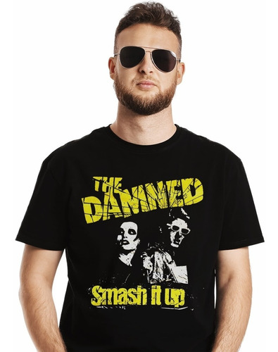 Polera The Damned Smash It Up Punk Impresión Directa