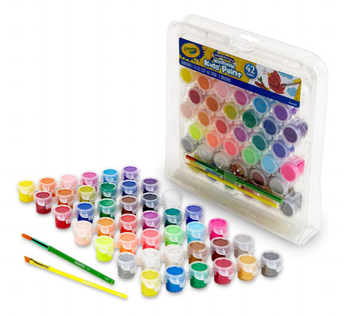 Crayola Kids Washable Paint Pint, 42 Ct. Regalo Para Niños,