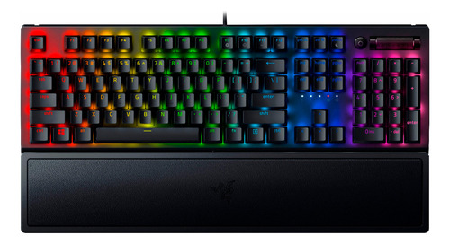 Teclado gamer Razer Black Widow BlackWidow V3 QWERTY inglés US color negro con luz RGB