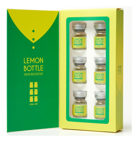Lemon Bottle Skin Booster Vitaminas 6 Ampolletas 3.5 Ml Momento De Aplicación Día/noche Tipo De Piel Todo Tipo De Piel