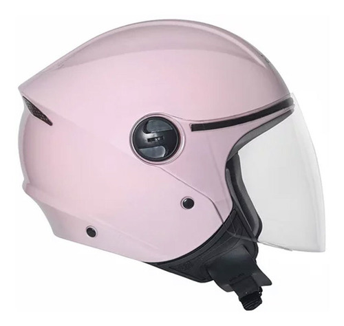 Imagem 3 de 6 de Capacete Taurus Joy23 Rosa Claro Forro Cinza