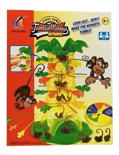 Juego De Monos Locos  Saltarines 37 X 26 Cm