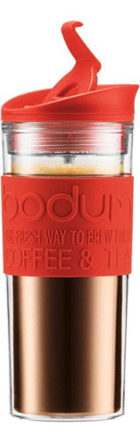 Juego Termo Prensa Francesa Doble Pared Rojo 350 Ml Bodum