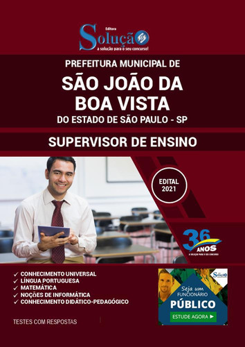 Apostila São João Da Boa Vista Sp - Supervisor De Ensino