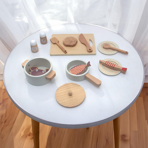 Juguete De Cocina De Madera Simulada, Juego De Juguetes De