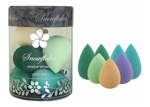 Snowflakes Mini Beauty Makeup Sponge Blender Para Ojos, Pequ