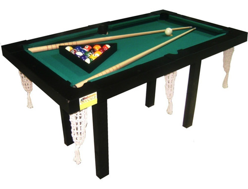 Pool Mini + Accesorios + Tapa Ping Pong Comedor Negra + Accs