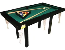 Comprar Mesa De Pool Mini + Accesorios Pool + Tapa Ping Pong Negra