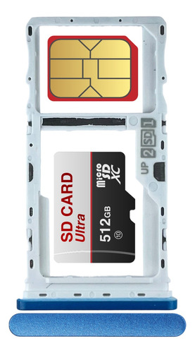 Bandeja Porta Sim Chip Card Compatible Moto E7 Plus Dual Sim
