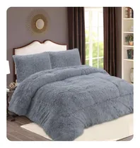 Comprar Plumon Peludo Gris Plata 2 Plaza 230x250 Con Chiporro Gsol