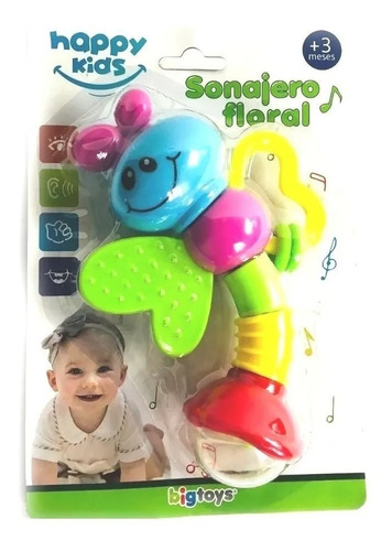 Imagen 2 de 2 de Sonajero Divertido Mariposa Happy Kids Yf448