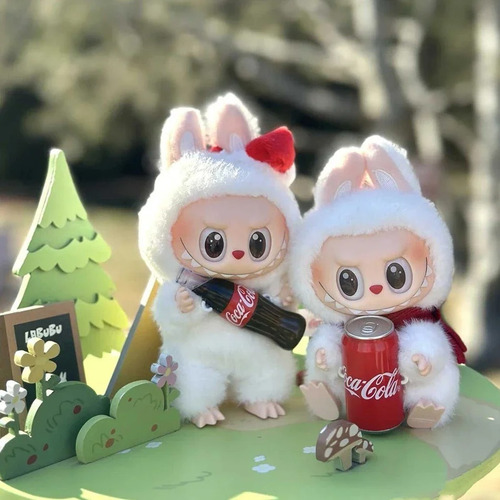 Labubu Pelúcia Chaveiro Moda Coleção Coca-cola Surpresa