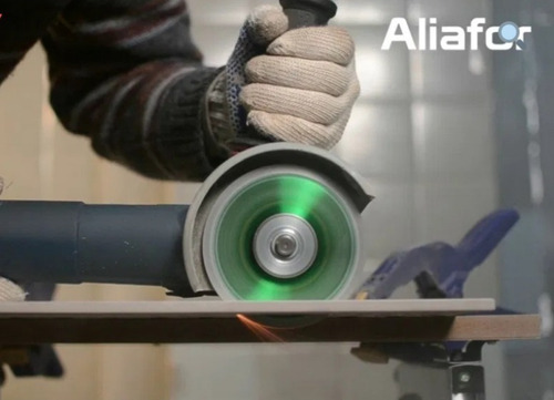 Discode corte Aliafor Turbo fino 115mm x 1.2mm color verde x 1 unidad