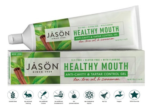 Jason Natural, Pasta Dental Anticaries, Tea Tree Y Canela