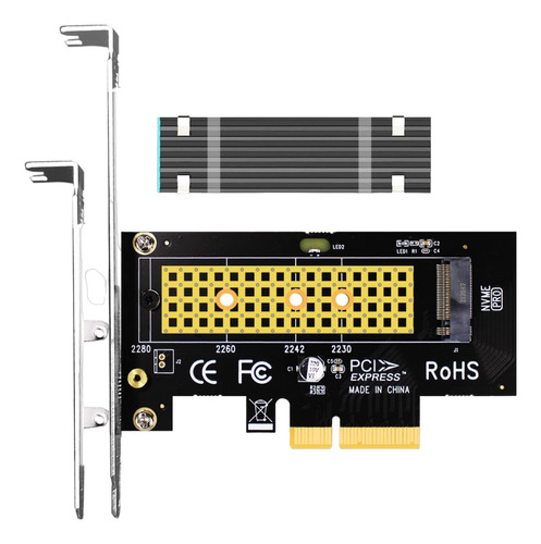 Adaptador M.2 Nvme Ssd A Pcie 4.0 64 Gbps Ssd Pci-e Gen4