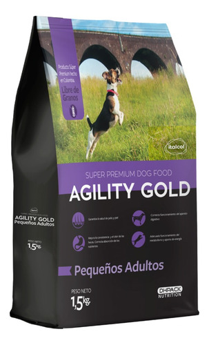 Agility Gold Pequeños Adultos 1.5 Kg