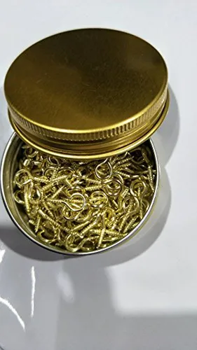 Contenedores De Aluminio Dorado De 2 Oz Con Tapa Roscada - S