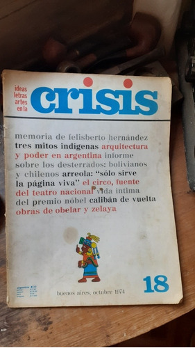 Revista Crisis 18 - María Ester Gilio/ Felisberto Hernández