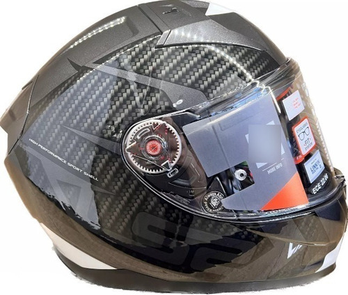 Casco Moto Ls2 Ff811 Splitter Negro Blanco