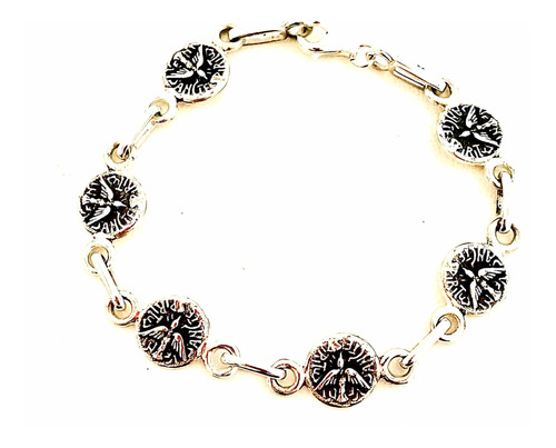 Pulsera Eslabones Espíritu Santo Plata