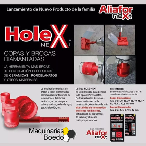 Mecha Copa Diamantada Cda-45mm Porcelanato Hole Next Aliafor