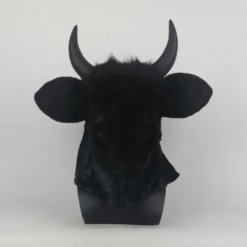 Máscara Facial De Látex Con Forma De Vaca Y Toro, Móvil, Abi