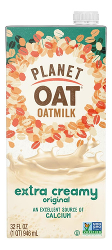 Leche De Avena Planet Oat, Extra Cremosa, 32 Onzas LĂquidas.