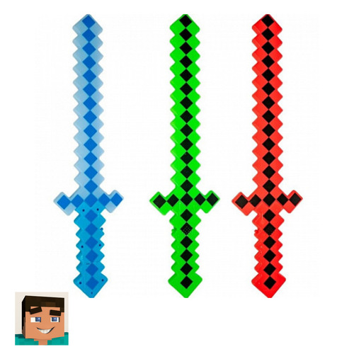 Espada Minecraft Com Som E Luz De Led Iantil Top