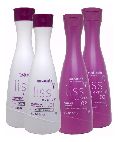 Madame Lis Escova Progressiva 2 Kits De (2 X 1 Litro)