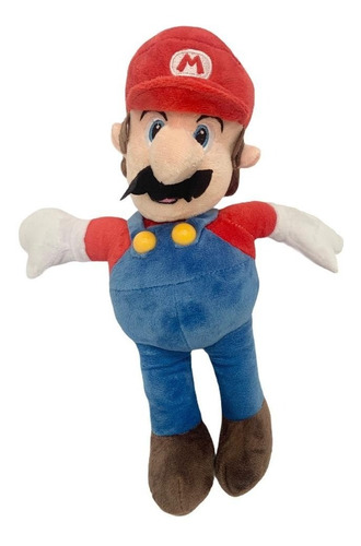 Boneco Pelúcia Super  Mario Bros Musical Antialergico