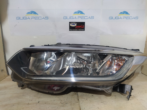 Farol Honda City Esquerdo Com Friso E Led 2018 19 20 (Usado)