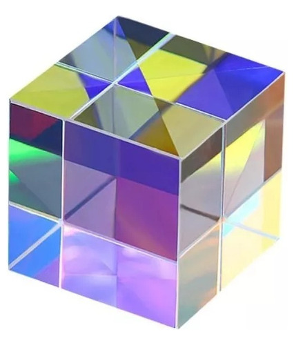 Cubo De Dispersión Rgb Dicróico Prisma De Cristal 2 Cm 