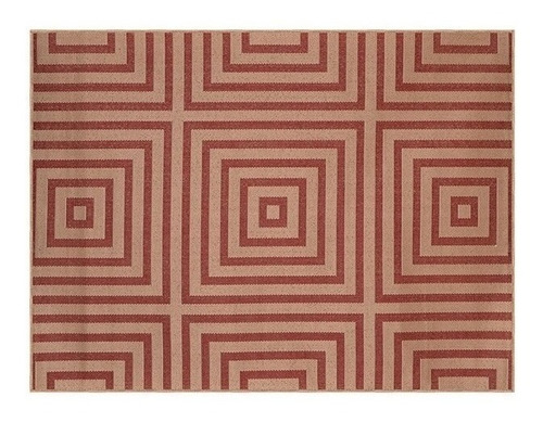 Tapete Para Sala Sisal Labirinto 2x250 Vermelho J Serrano