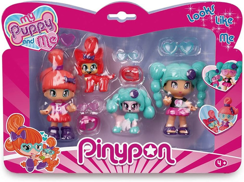 Pinypon. My Puppy And Me. Pack Doble Figuras Para Niños J