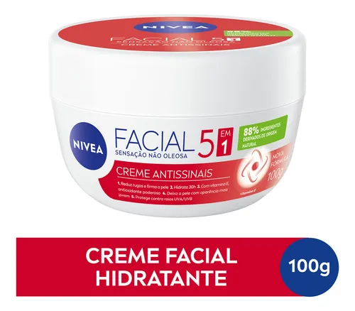 NIVEA Creme Facial Antissinais 5 em 1 100g