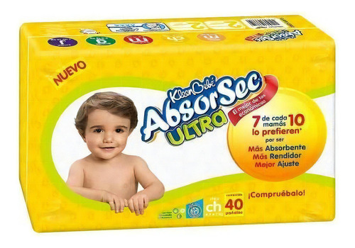 Caja Kleen Bebé Absorsec Ultra Talla Chico 160 Uni.