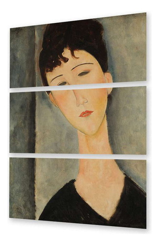 Cuadro Trip 40x60 Amedeo Modigliani Pintor Retrato Caras M1