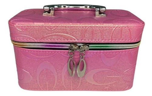 Maleta Organizadora Maquiagem Pequena Pink 01 - Nec-hx002