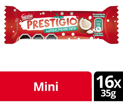 Chocolate Prestigio® Barra Caja 16x35g