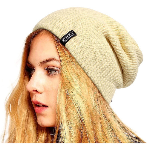 Gorro De Invierno Para Hombre De Punto Holgado Para Mujer Y