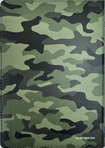 Biblia Rvr 1960 Compacta Simil Piel Camuflaje Verde