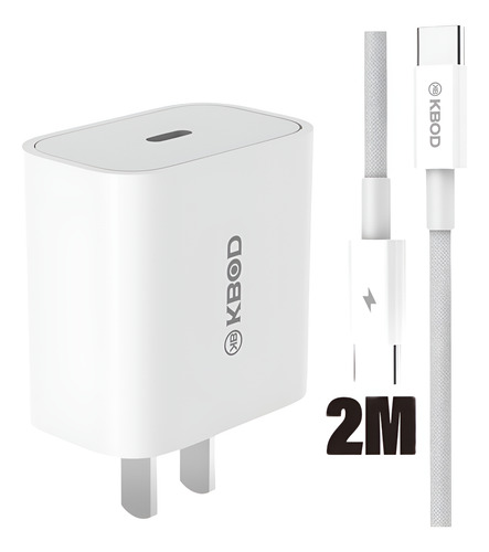 Cargador P20 Alta Velocidad 30w De Carga Rápida Usb-c Blanco Blanco